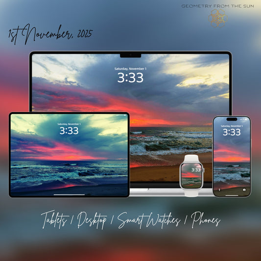 01 Nov 2025 Sunrise Wallpapers β 4 Artistic Moods | iPhone, Samsung, iPad, Desktop (4K, HD) - Geometry From The Sun