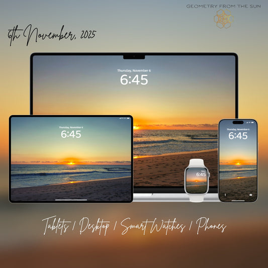 06 Nov 2025 Sunrise Wallpapers β 4 Artistic Moods | iPhone, Samsung, iPad, Desktop (4K, HD) - Geometry From The Sun