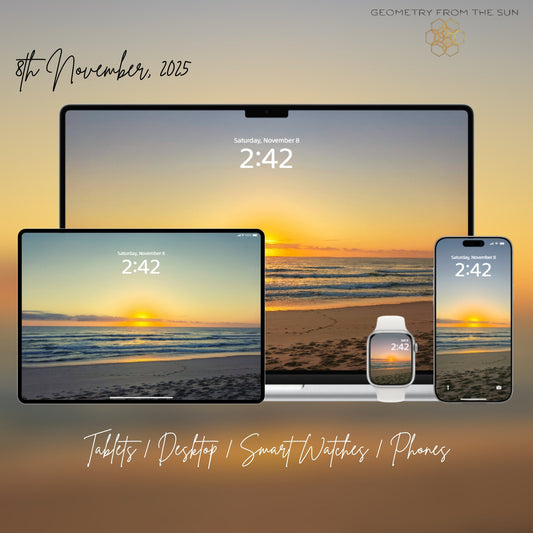 08 Nov 2025 Sunrise Wallpapers β 4 Artistic Moods | iPhone, Samsung, iPad, Desktop (4K, HD) - Geometry From The Sun