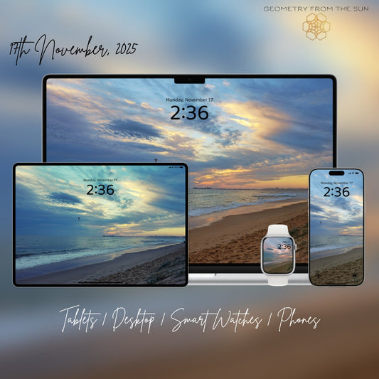 17 Nov 2025 Layered Sunrise Wallpapers β 4 Artistic Moods | iPhone, Samsung, iPad, Desktop (4K, HD) - Geometry From The Sun