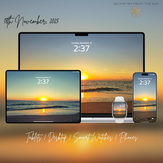 18 Nov 2025 Perfect Sunrise Wallpapers β 4 Artistic Moods | iPhone, Samsung, iPad, Desktop (4K, HD) - Geometry From The Sun