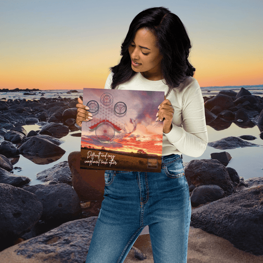 Harmony in Contrast Wall Art - GEOMETRY AT DAWN - Geometry From The Sun