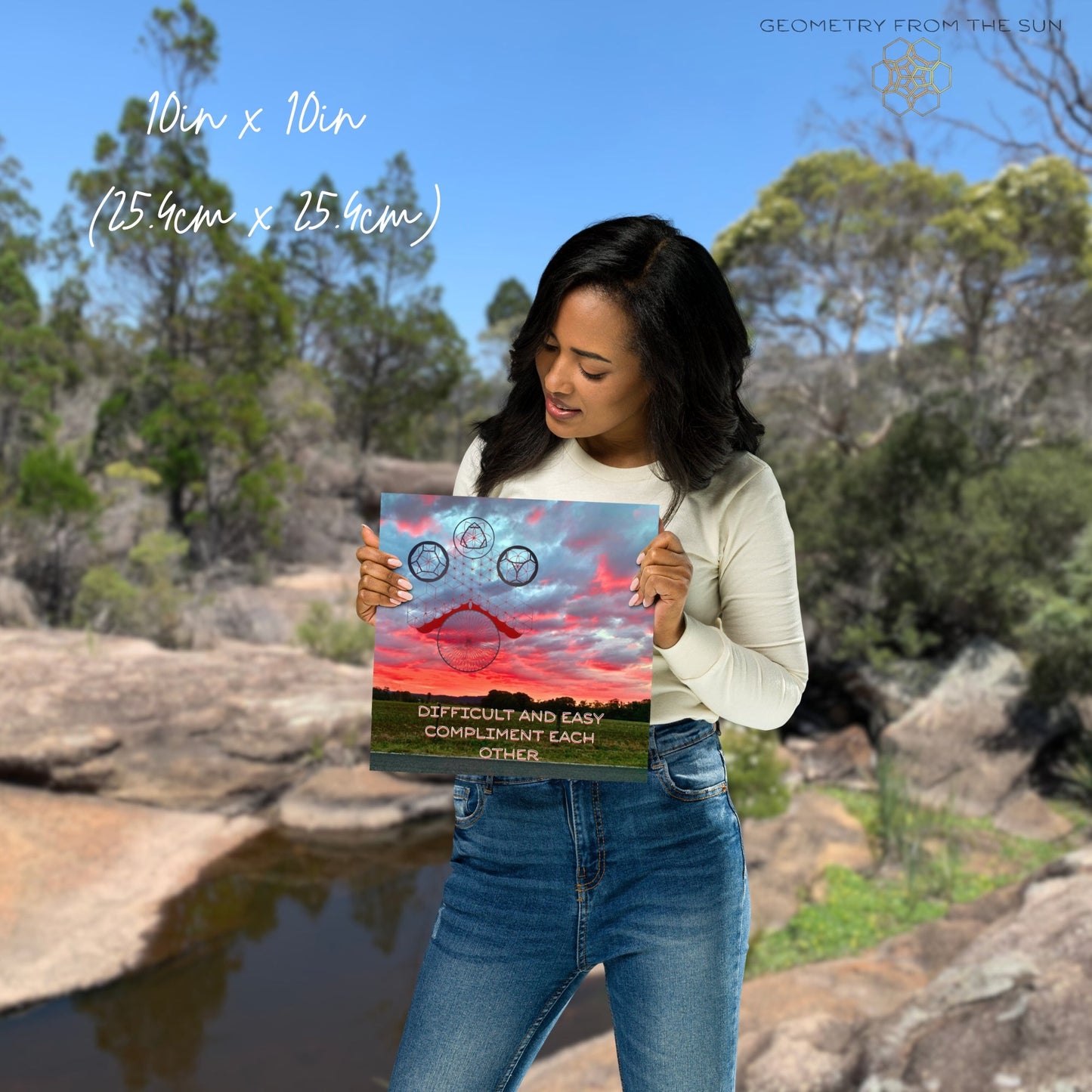 Harmony in Contrast Wall Art Poster - GEOMETRY AT DAWN - Geometry From The Sun