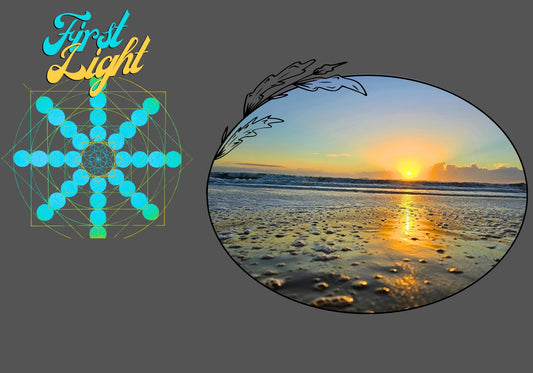 Quiet Rays Sunrise Hoodie - FIRST LIGHT - Geometry From The Sun