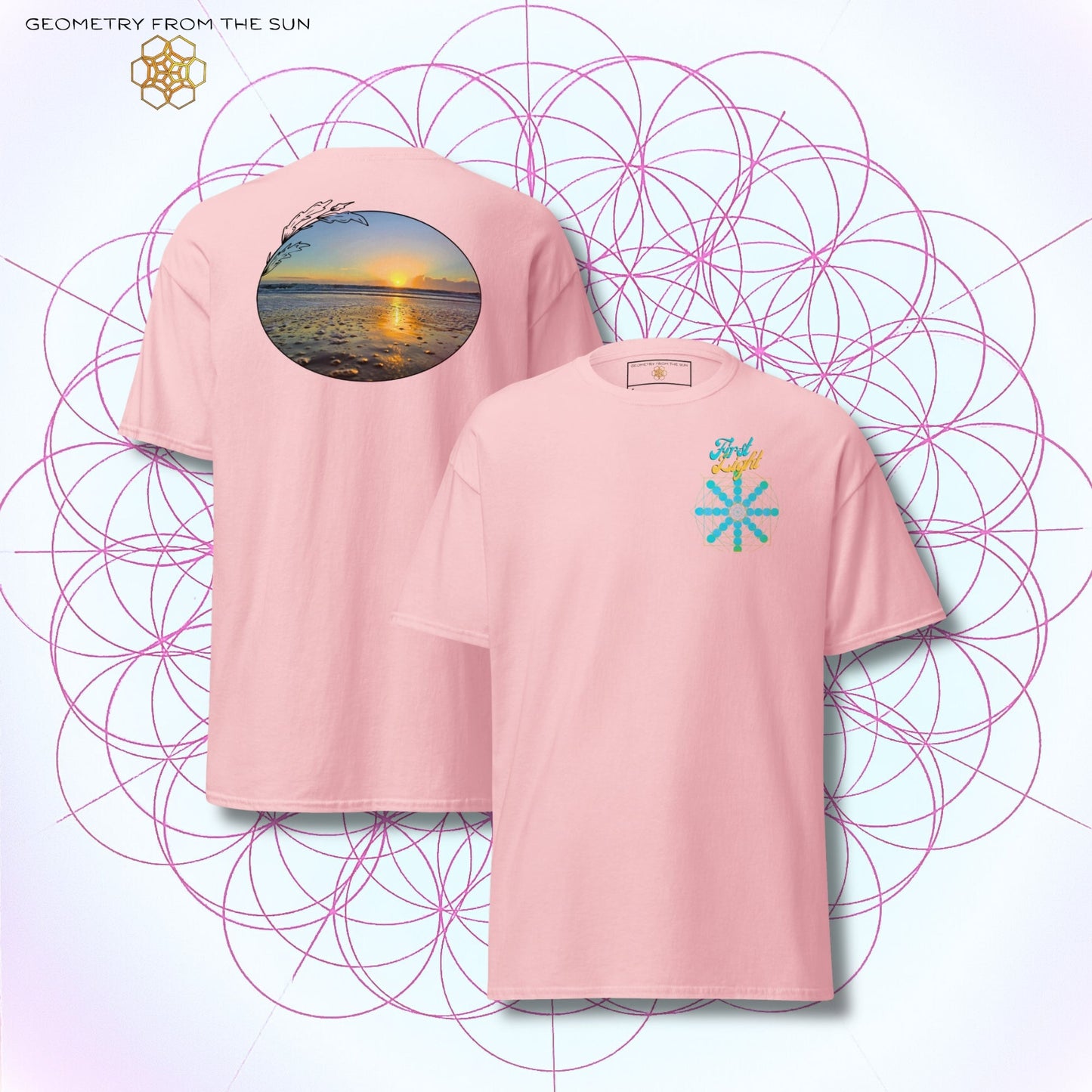 Quiet Rays Sunrise Shirt - FIRST LIGHT - Geometry From The Sun