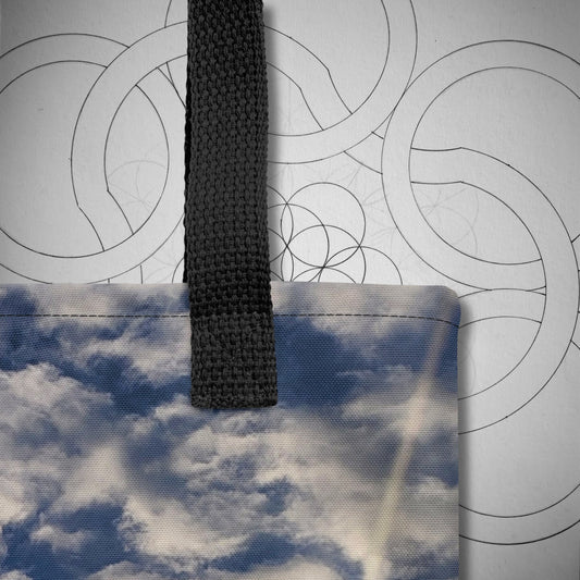 Radiant Skies Premium Tote Bag - Geometry From The Sun