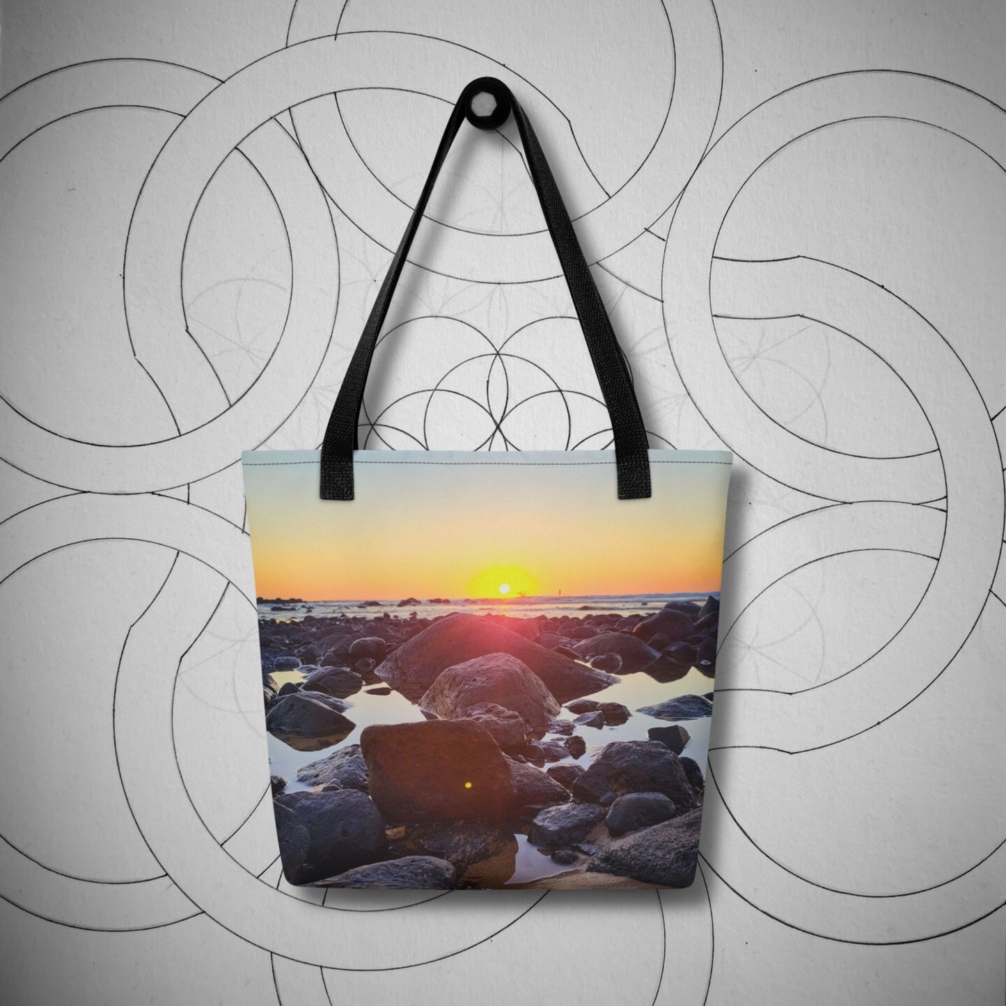 Rocky Glow Tote bag - Geometry From The Sun