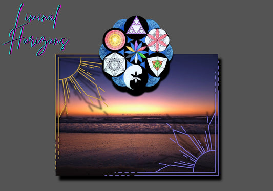 Silent Threshold Long Sleeve - LIMINAL HORIZONS - Geometry From The Sun