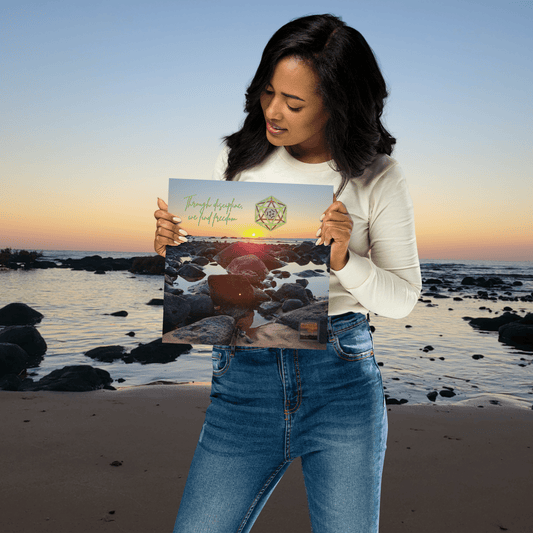 Through Discipline We Find Freedom Wall Art - GEOMETRY AT DAWN - Geometry From The Sun