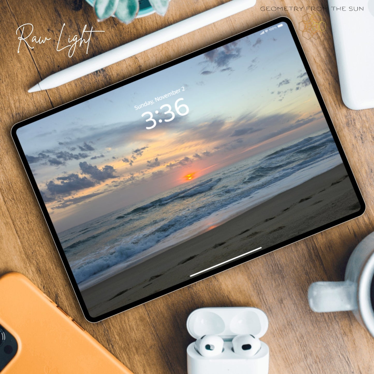 02 Nov 2025 Sunrise Wallpapers – 4 Artistic Moods | iPhone, Samsung, iPad, Desktop (4K, HD) - Geometry From The Sun