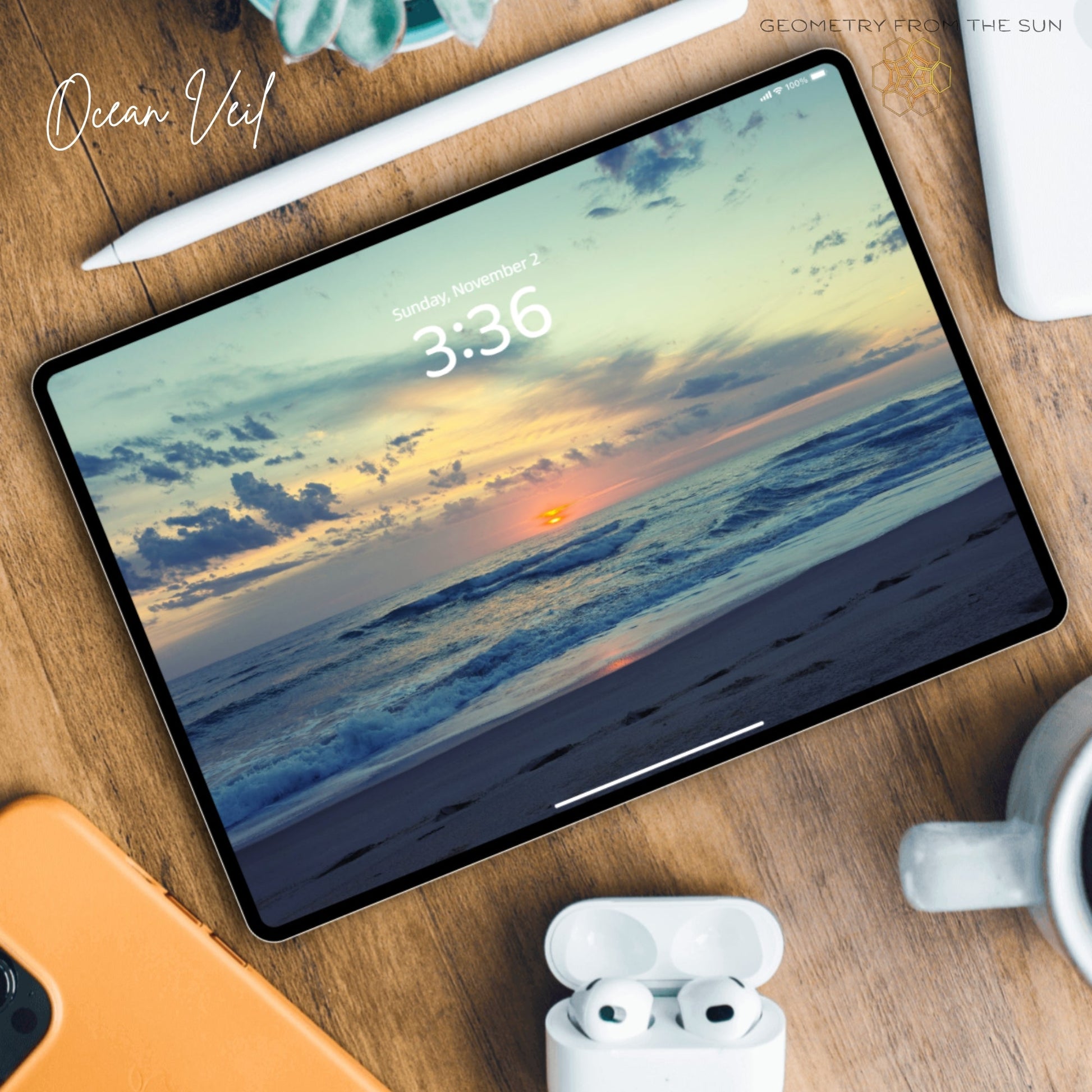 02 Nov 2025 Sunrise Wallpapers – 4 Artistic Moods | iPhone, Samsung, iPad, Desktop (4K, HD) - Geometry From The Sun