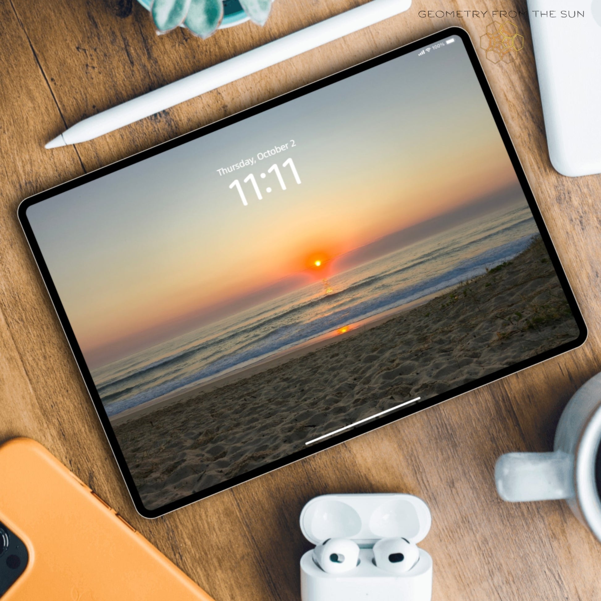 02 Oct 2025 Sunrise Wallpapers – 17 Device Sizes (iPhone, Samsung, Pixel, iPad, Desktop, 4K) - Geometry From The Sun