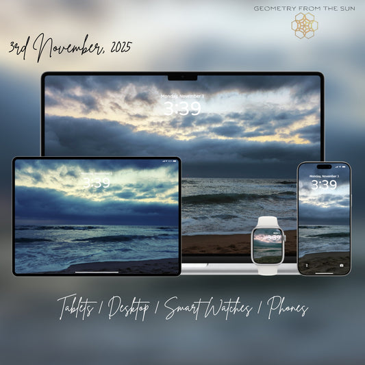 03 Nov 2025 Sunrise Wallpapers – 4 Artistic Moods | iPhone, Samsung, iPad, Desktop (4K, HD) - Geometry From The Sun