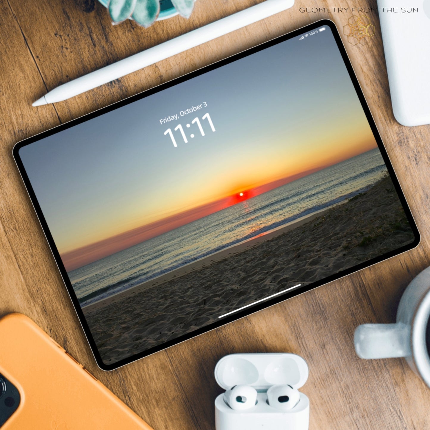 03 Oct 2025 Sunrise Wallpapers – 17 Device Sizes (iPhone, Samsung, Pixel, iPad, Desktop, 4K) - Geometry From The Sun