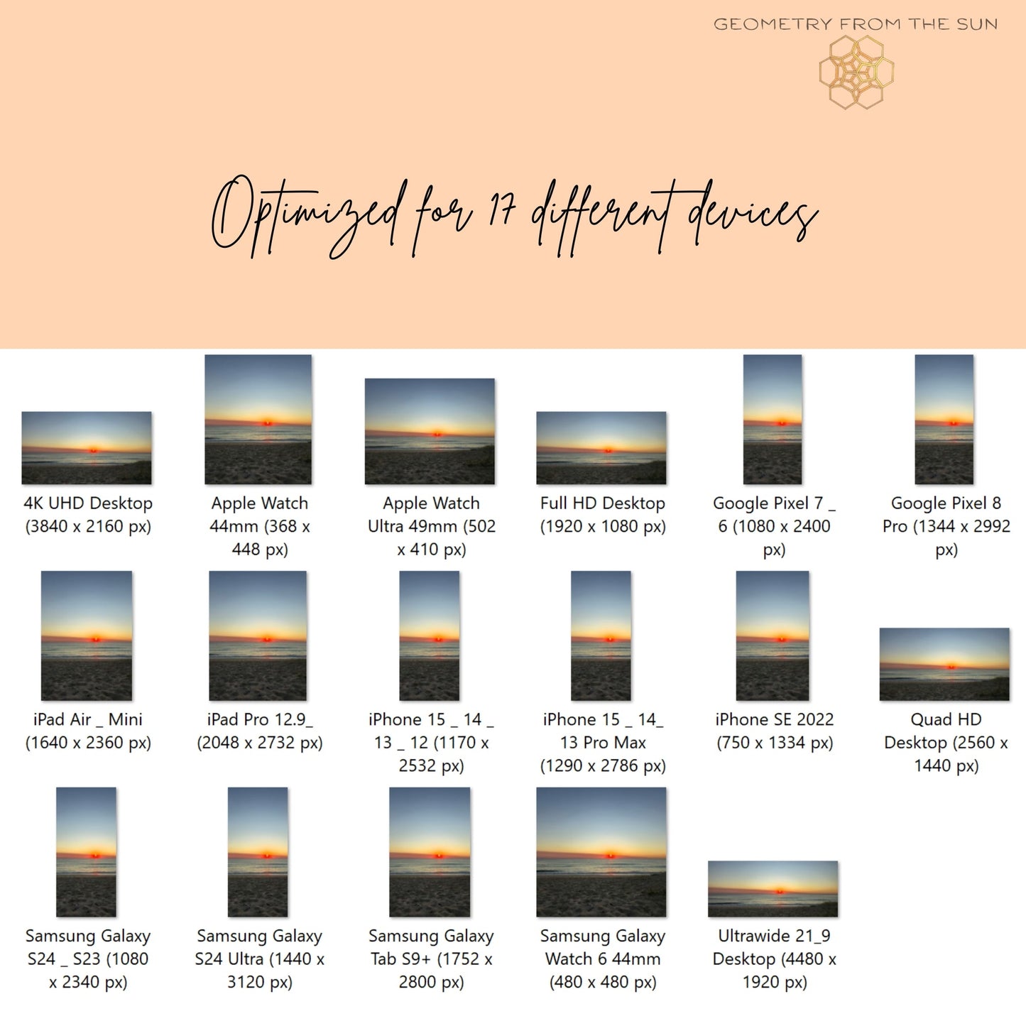 03 Oct 2025 Sunrise Wallpapers – 17 Device Sizes (iPhone, Samsung, Pixel, iPad, Desktop, 4K) - Geometry From The Sun