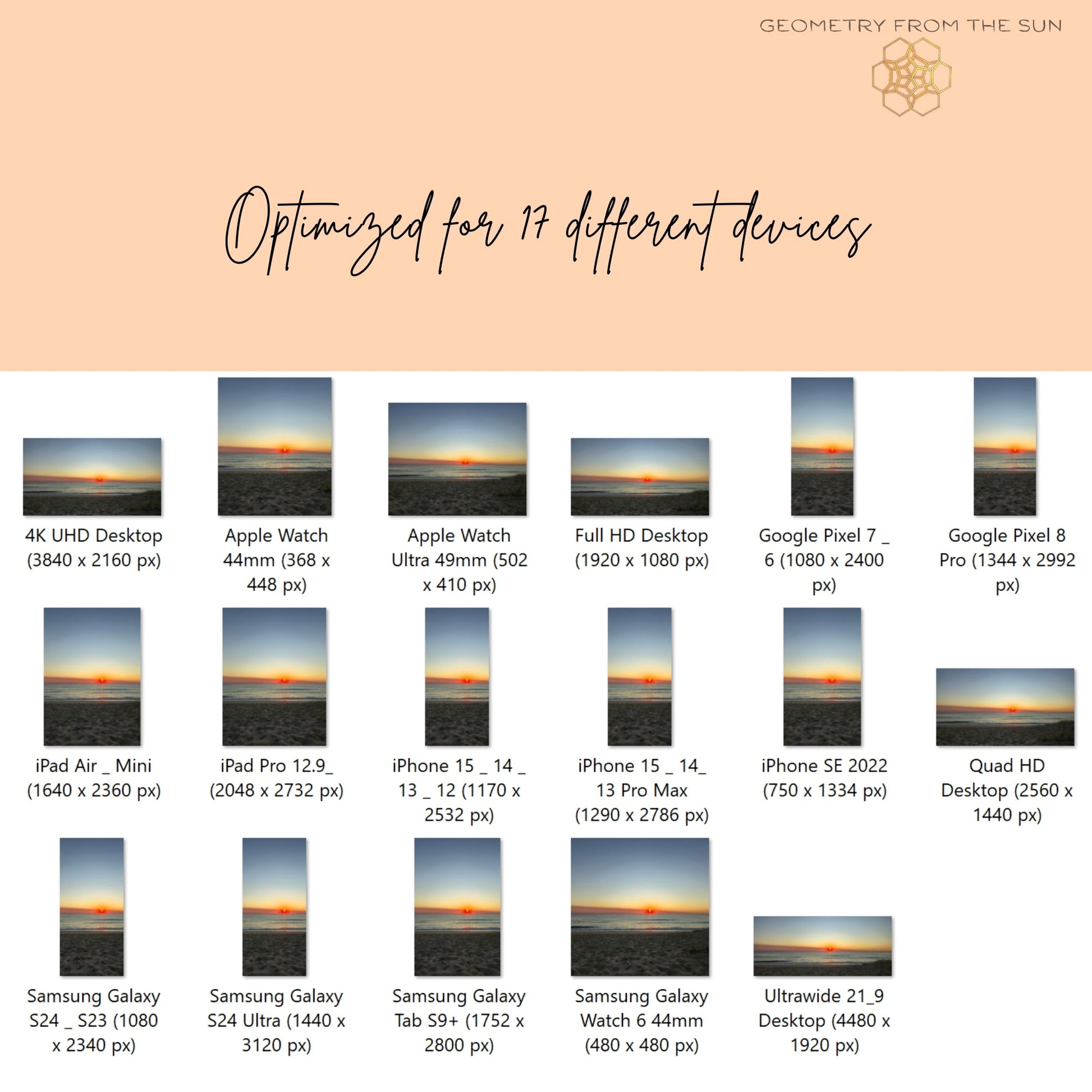 03 Oct 2025 Sunrise Wallpapers – 17 Device Sizes (iPhone, Samsung, Pixel, iPad, Desktop, 4K) - Geometry From The Sun