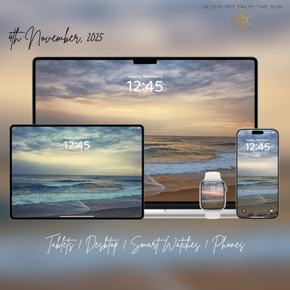 04 Nov 2025 Sunrise Wallpapers – 4 Artistic Moods | iPhone, Samsung, iPad, Desktop (4K, HD) - Geometry From The Sun