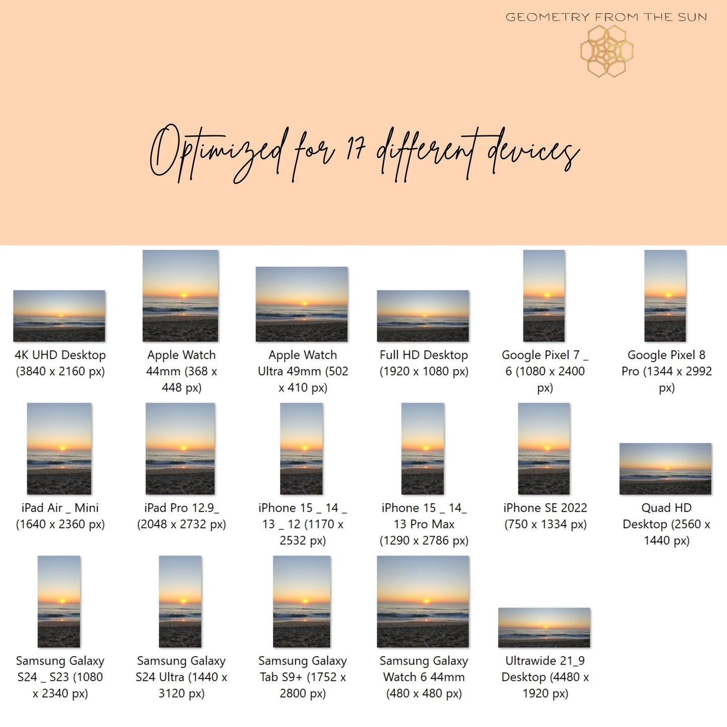 04 Oct 2025 Sunrise Wallpapers – 17 Device Sizes (iPhone, Samsung, Pixel, iPad, Desktop, 4K) - Geometry From The Sun