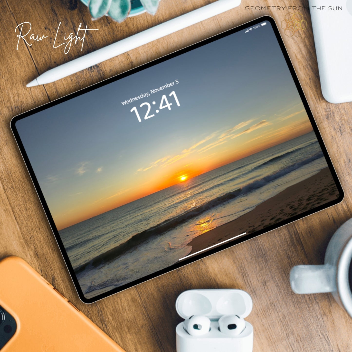 05 Nov 2025 Sunrise Wallpapers – 4 Artistic Moods | iPhone, Samsung, iPad, Desktop (4K, HD) - Geometry From The Sun