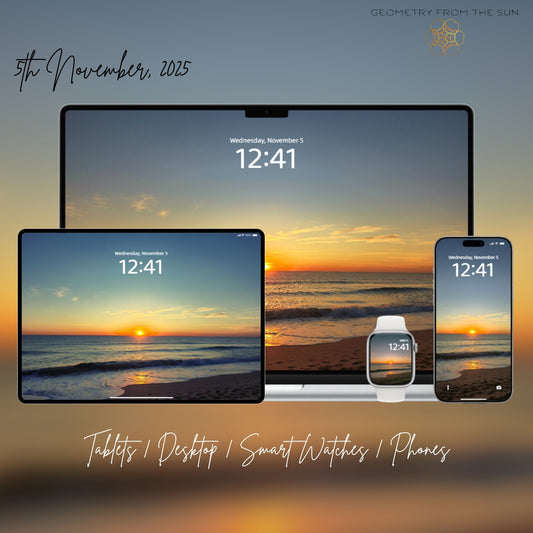 05 Nov 2025 Sunrise Wallpapers β 4 Artistic Moods | iPhone, Samsung, iPad, Desktop (4K, HD) - Geometry From The Sun