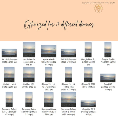 05 Oct 2025 Sunrise Wallpapers – 17 Device Sizes (iPhone, Samsung, Pixel, iPad, Desktop, 4K) - Geometry From The Sun