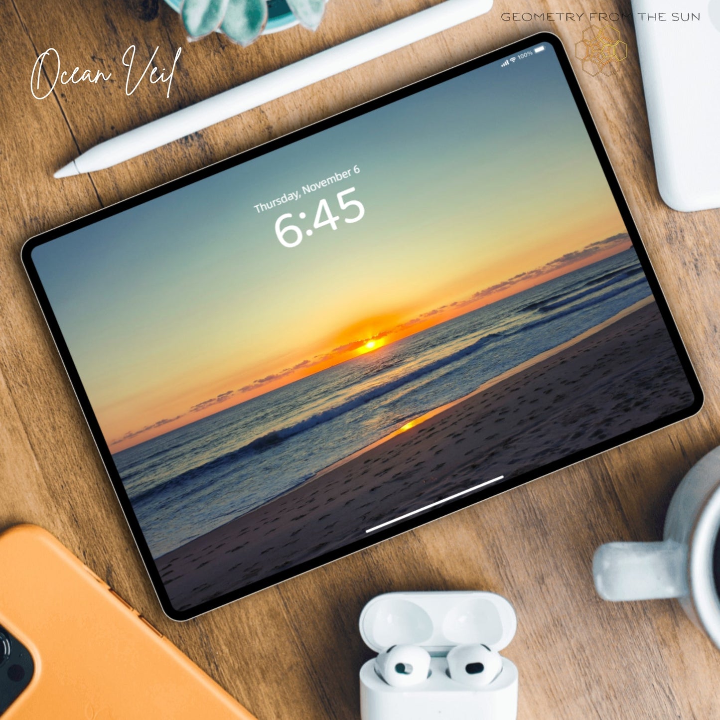 06 Nov 2025 Sunrise Wallpapers – 4 Artistic Moods | iPhone, Samsung, iPad, Desktop (4K, HD) - Geometry From The Sun