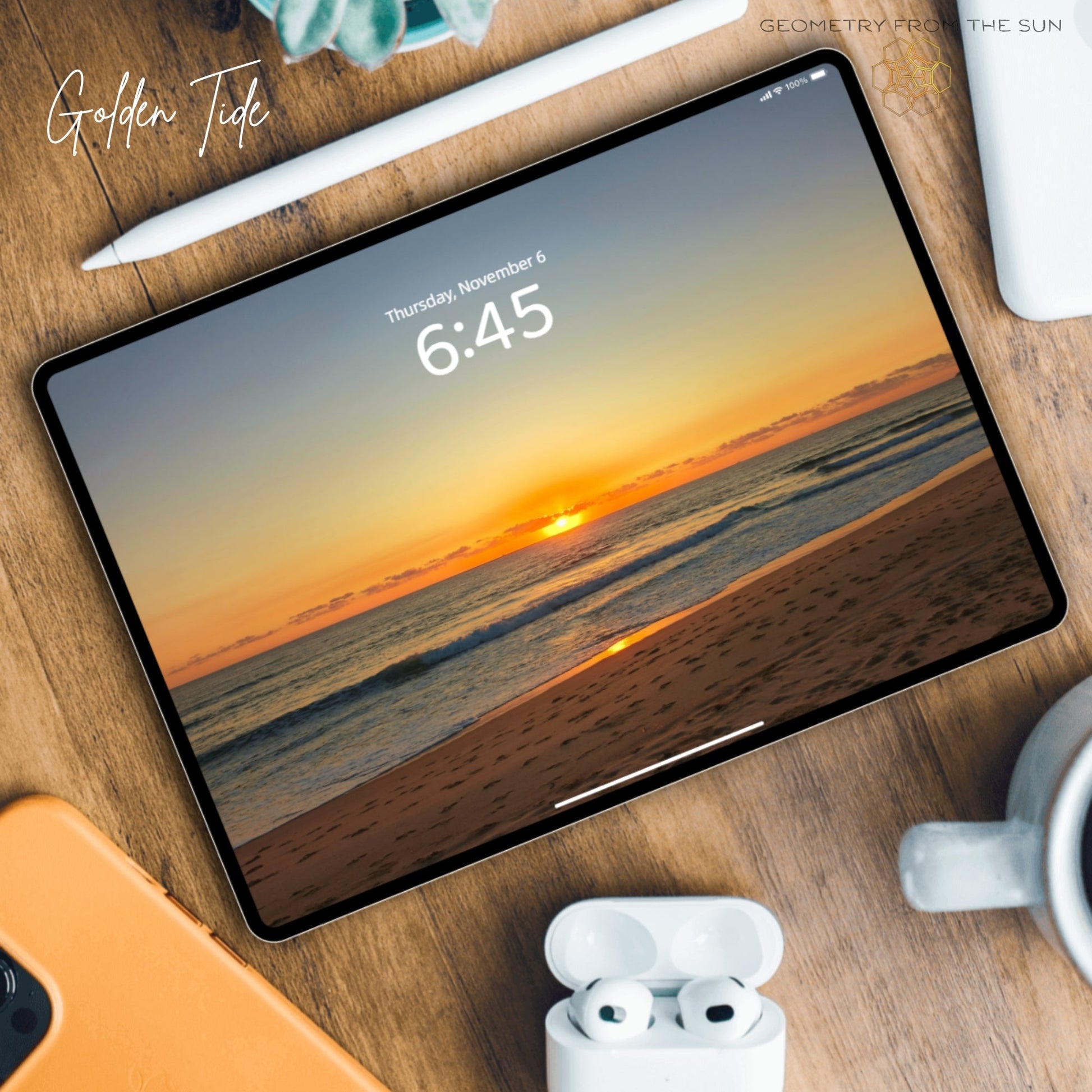 06 Nov 2025 Sunrise Wallpapers – 4 Artistic Moods | iPhone, Samsung, iPad, Desktop (4K, HD) - Geometry From The Sun