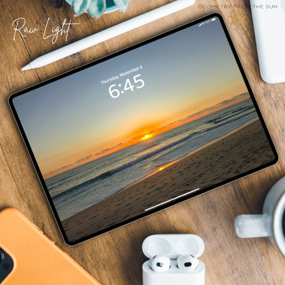 06 Nov 2025 Sunrise Wallpapers – 4 Artistic Moods | iPhone, Samsung, iPad, Desktop (4K, HD) - Geometry From The Sun