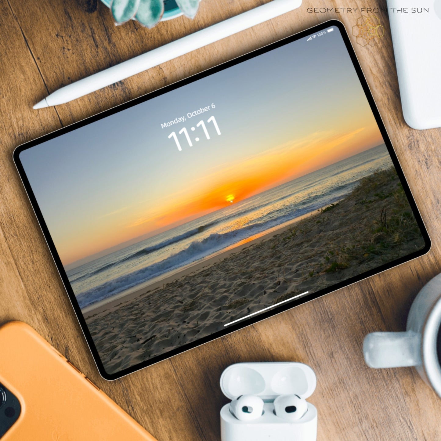 06 Oct 2025 Sunrise Wallpapers – 17 Device Sizes (iPhone, Samsung, Pixel, iPad, Desktop, 4K) - Geometry From The Sun