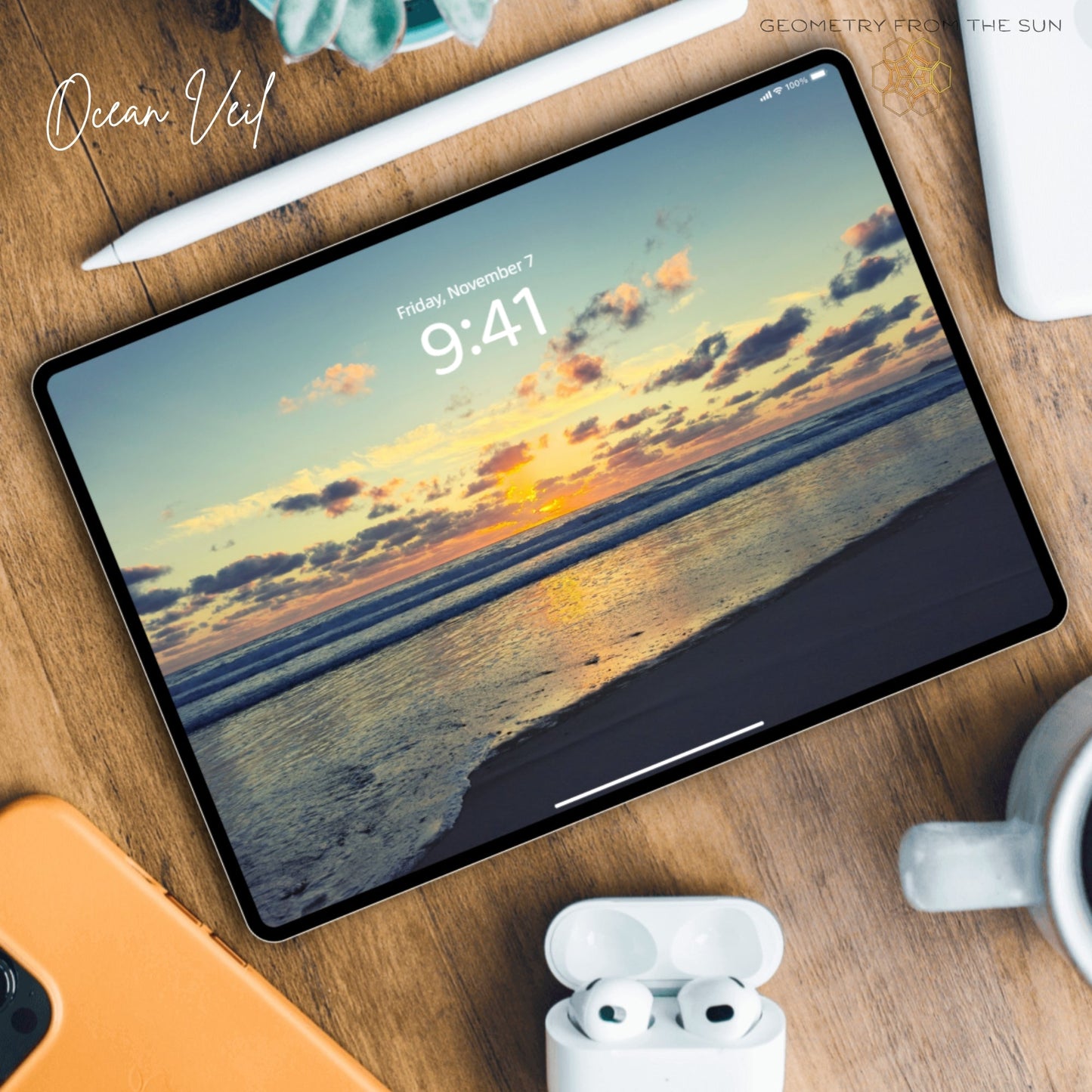 07 Nov 2025 Sunrise Wallpapers – 4 Artistic Moods | iPhone, Samsung, iPad, Desktop (4K, HD) - Geometry From The Sun