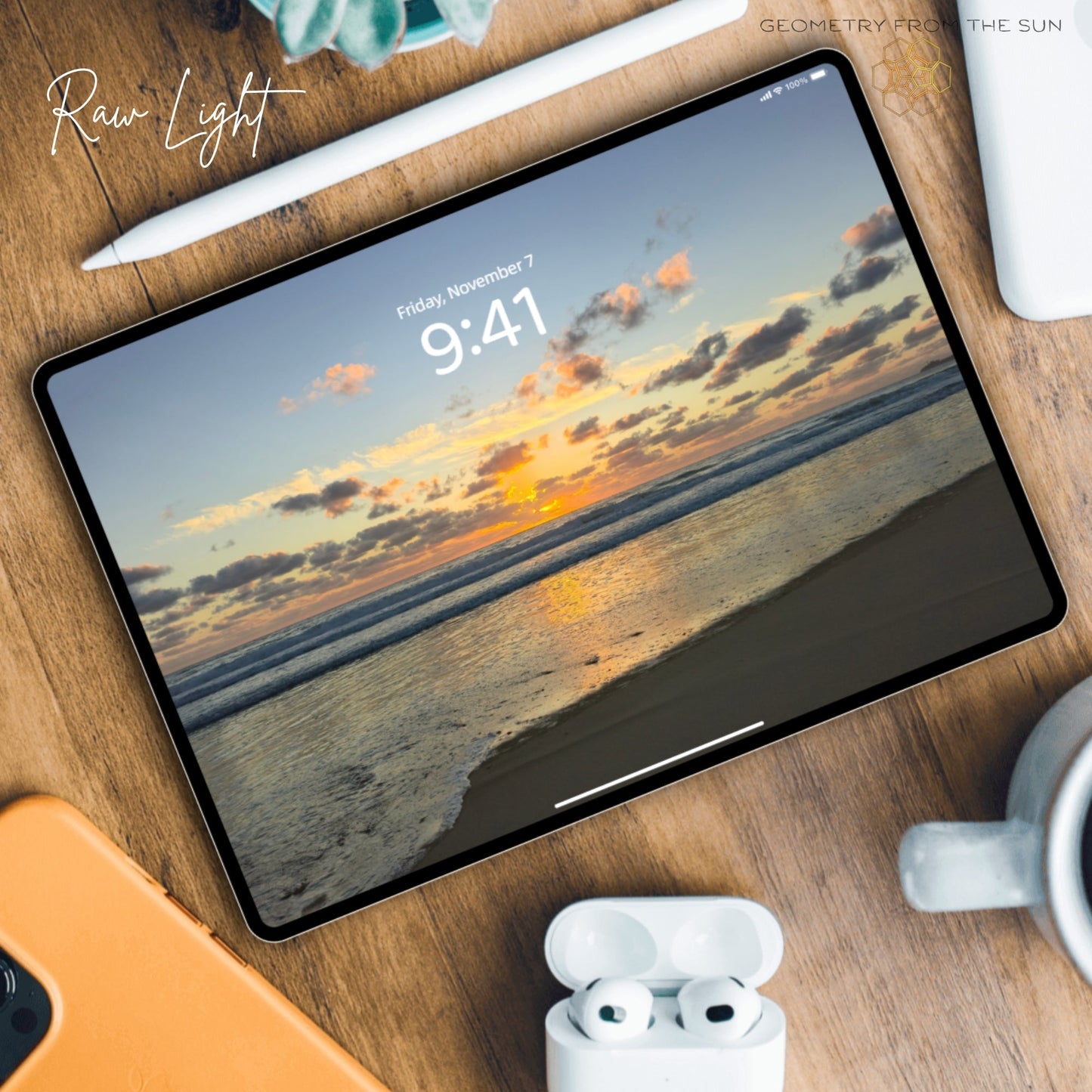 07 Nov 2025 Sunrise Wallpapers – 4 Artistic Moods | iPhone, Samsung, iPad, Desktop (4K, HD) - Geometry From The Sun