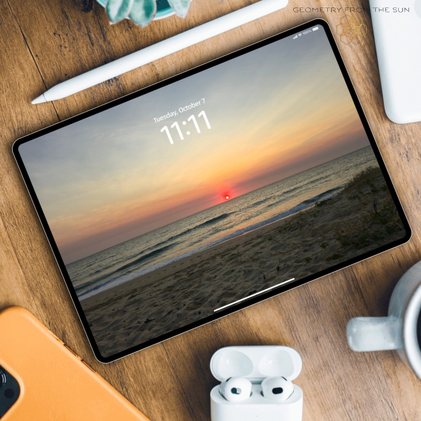 07 Oct 2025 Sunrise Wallpapers – 17 Device Sizes (iPhone, Samsung, Pixel, iPad, Desktop, 4K) - Geometry From The Sun