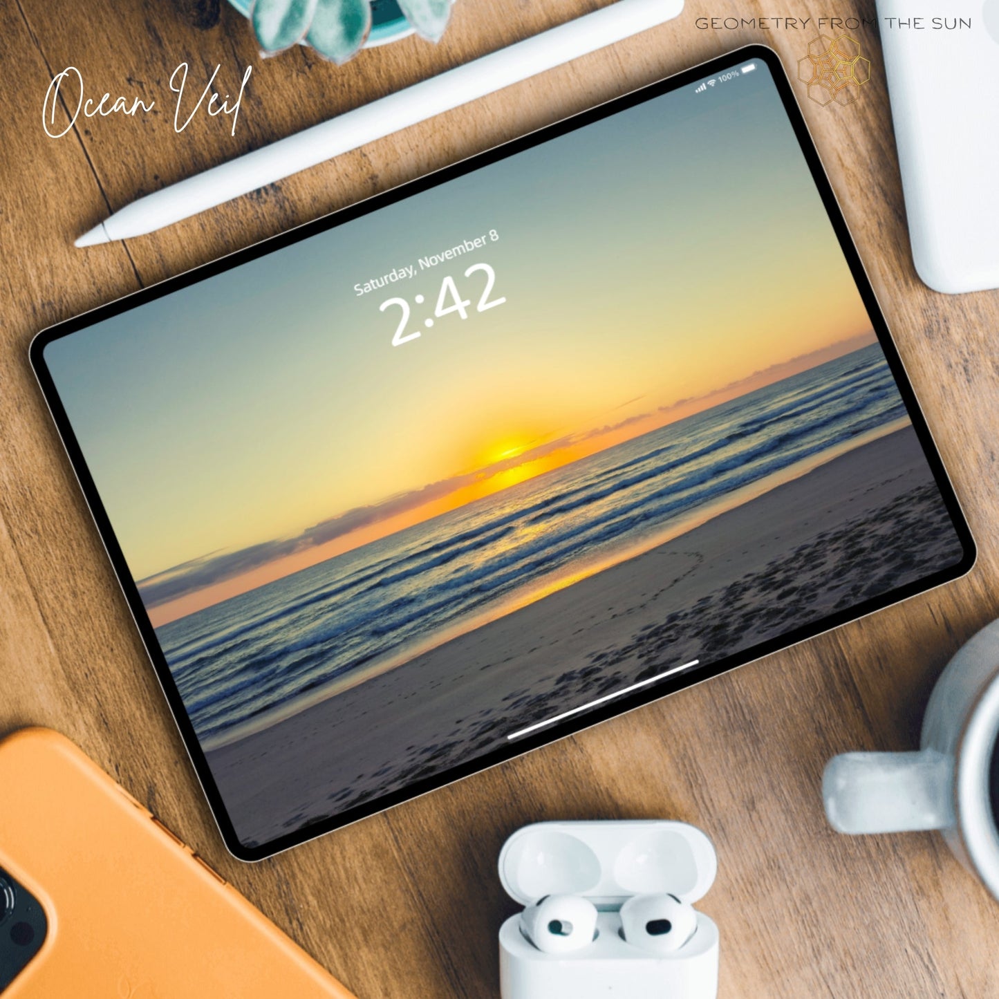 08 Nov 2025 Sunrise Wallpapers – 4 Artistic Moods | iPhone, Samsung, iPad, Desktop (4K, HD) - Geometry From The Sun