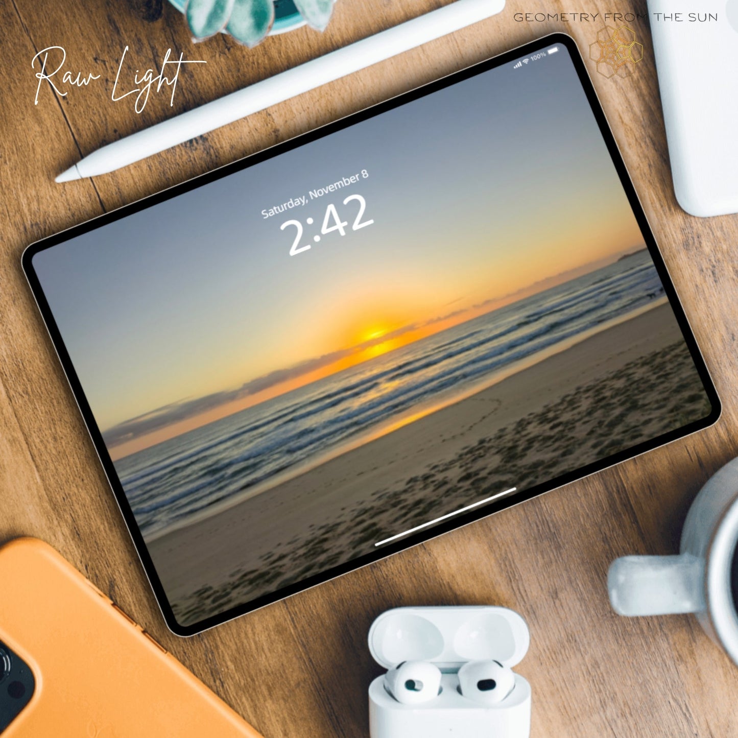 08 Nov 2025 Sunrise Wallpapers – 4 Artistic Moods | iPhone, Samsung, iPad, Desktop (4K, HD) - Geometry From The Sun