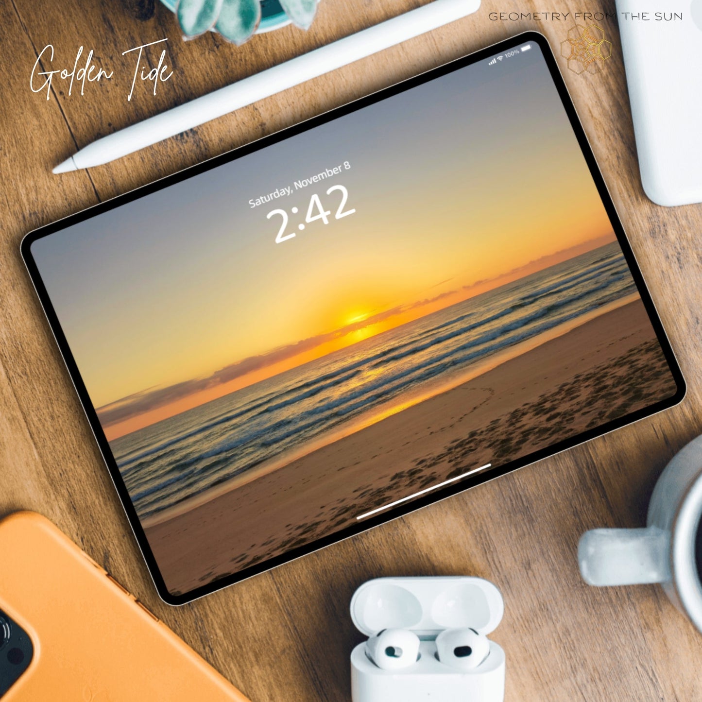 08 Nov 2025 Sunrise Wallpapers – 4 Artistic Moods | iPhone, Samsung, iPad, Desktop (4K, HD) - Geometry From The Sun