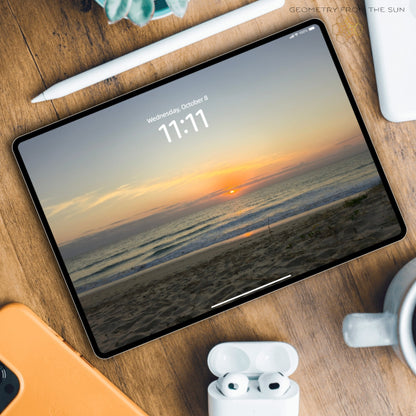 08 Oct 2025 Sunrise Wallpapers – 17 Device Sizes (iPhone, Samsung, Pixel, iPad, Desktop, 4K) - Geometry From The Sun