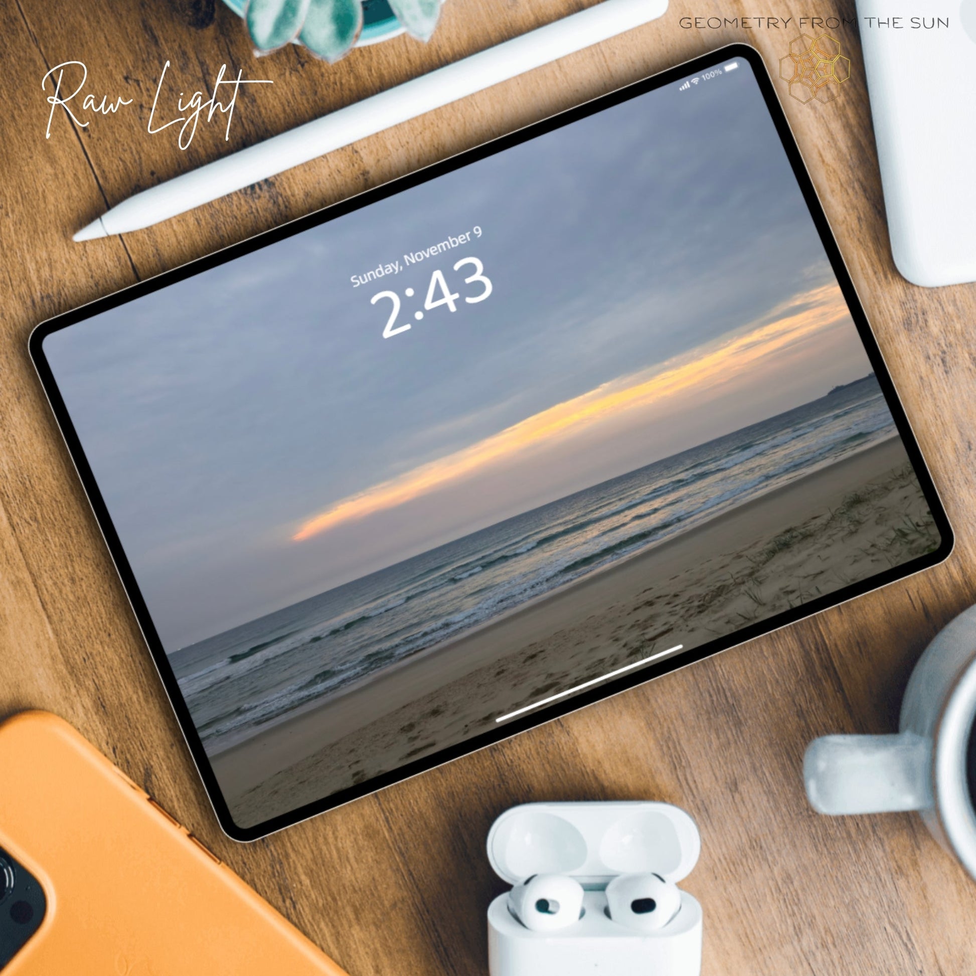 09 Nov 2025 Sunrise Wallpapers – 4 Artistic Moods | iPhone, Samsung, iPad, Desktop (4K, HD) - Geometry From The Sun