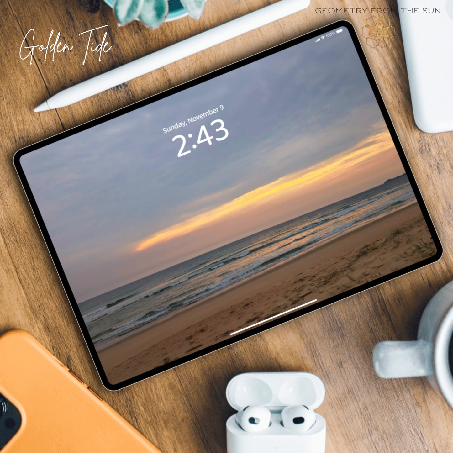 09 Nov 2025 Sunrise Wallpapers – 4 Artistic Moods | iPhone, Samsung, iPad, Desktop (4K, HD) - Geometry From The Sun