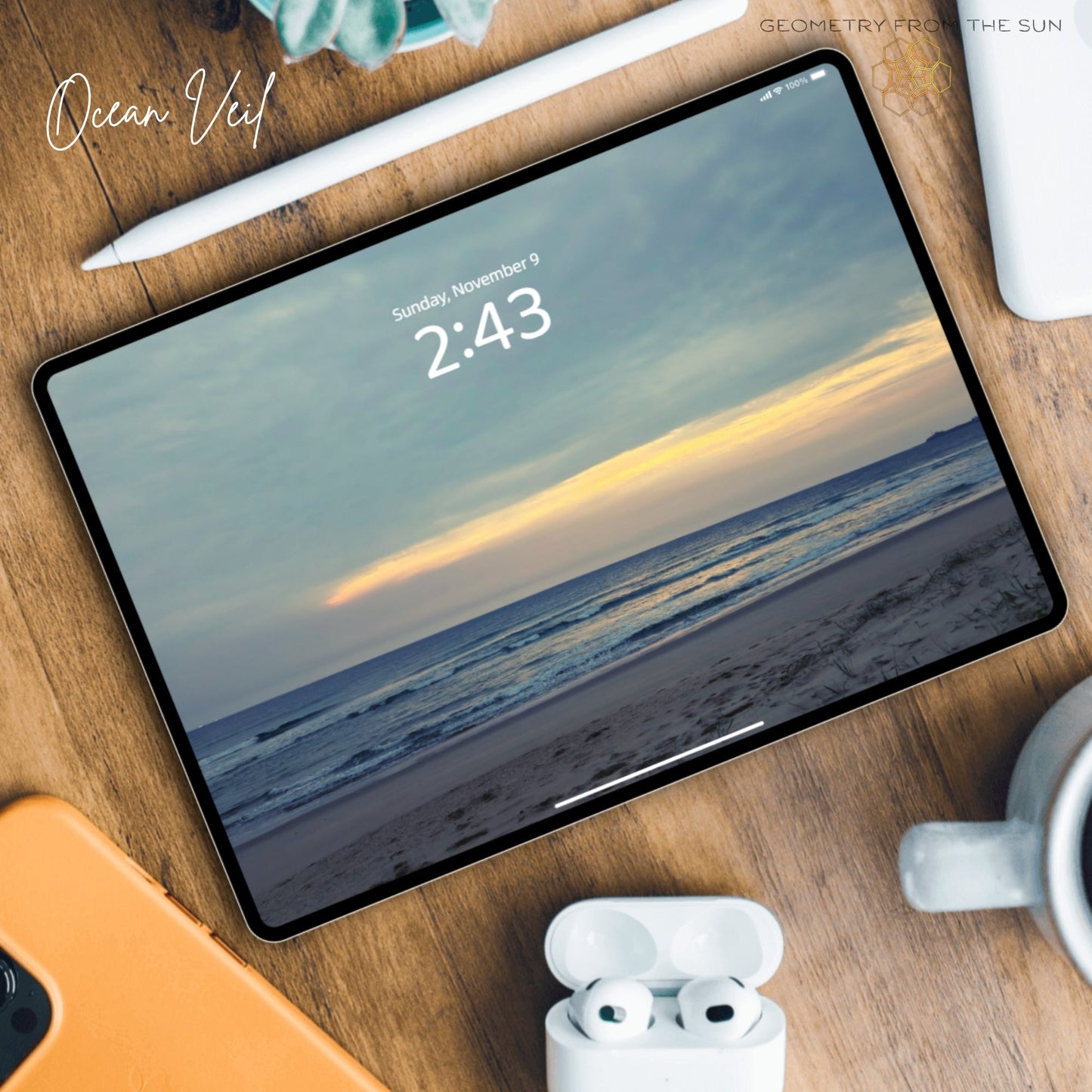 09 Nov 2025 Sunrise Wallpapers – 4 Artistic Moods | iPhone, Samsung, iPad, Desktop (4K, HD) - Geometry From The Sun