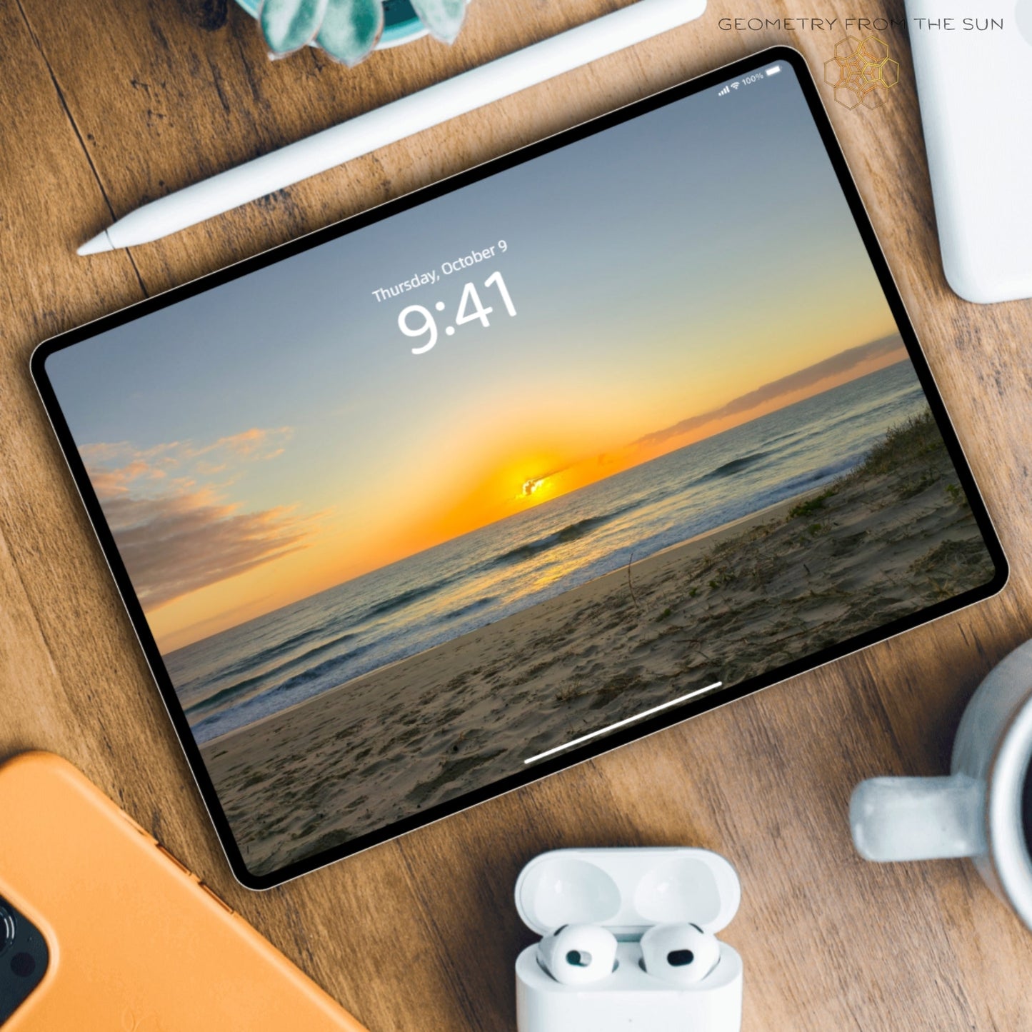 09 Oct 2025 Sunrise Wallpapers – 17 Device Sizes (iPhone, Samsung, Pixel, iPad, Desktop, 4K) - Geometry From The Sun