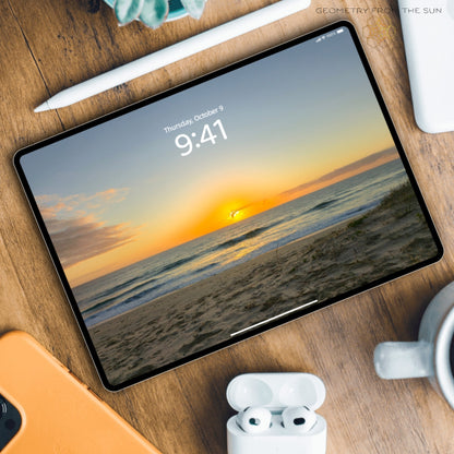 09 Oct 2025 Sunrise Wallpapers – 17 Device Sizes (iPhone, Samsung, Pixel, iPad, Desktop, 4K) - Geometry From The Sun