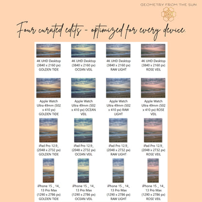 04 Nov 2025 Sunrise Wallpapers – 4 Artistic Moods | iPhone, Samsung, iPad, Desktop (4K, HD) - Geometry From The Sun