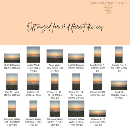 02 Oct 2025 Sunrise Wallpapers – 17 Device Sizes (iPhone, Samsung, Pixel, iPad, Desktop, 4K) - Geometry From The Sun