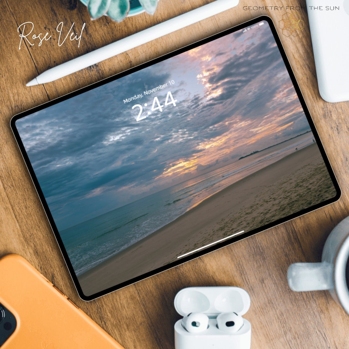 10 Nov 2025 Sunrise Wallpapers – 4 Artistic Moods | iPhone, Samsung, iPad, Desktop (4K, HD) - Geometry From The Sun