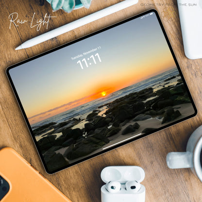 11 Nov 2025 Sunrise Wallpapers – 4 Artistic Moods | iPhone, Samsung, iPad, Desktop (4K, HD) - Geometry From The Sun