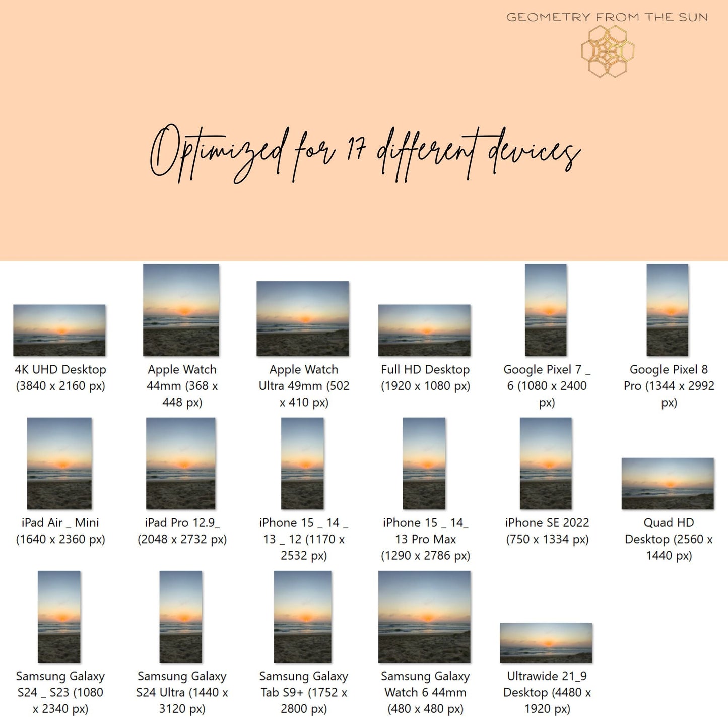 11 Oct 2025 Sunrise Wallpapers – 17 Device Sizes (iPhone, Samsung, Pixel, iPad, Desktop, 4K) - Geometry From The Sun