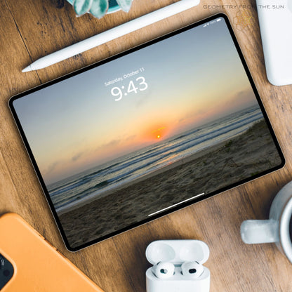 11 Oct 2025 Sunrise Wallpapers – 17 Device Sizes (iPhone, Samsung, Pixel, iPad, Desktop, 4K) - Geometry From The Sun