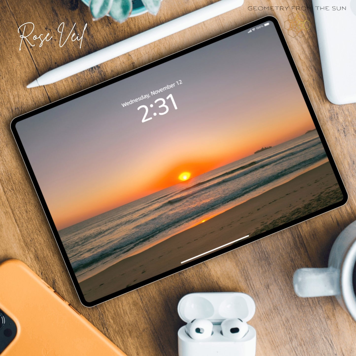 12 Nov 2025 Sunrise Wallpapers – 4 Artistic Moods | iPhone, Samsung, iPad, Desktop (4K, HD) - Geometry From The Sun