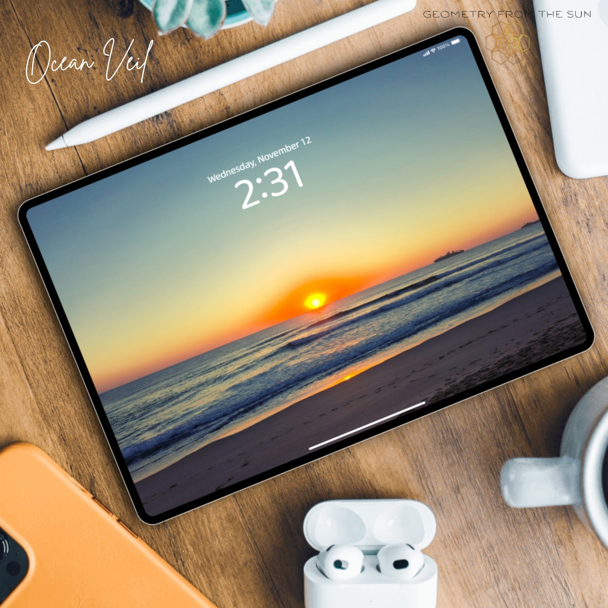 12 Nov 2025 Sunrise Wallpapers – 4 Artistic Moods | iPhone, Samsung, iPad, Desktop (4K, HD) - Geometry From The Sun