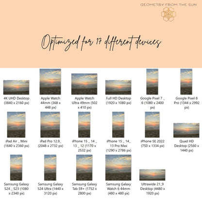 12 Oct 2025 After Glow Sunrise Wallpapers – 17 Device Sizes (iPhone, Samsung, Pixel, iPad, Desktop, 4K)